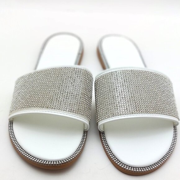 Women's Rhinestone Glitter Slide Sandals - Size 9.5/10 - Picture 4 of 7